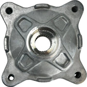 Moose Offroad Wheel Hub - Front, Polished Aluminum