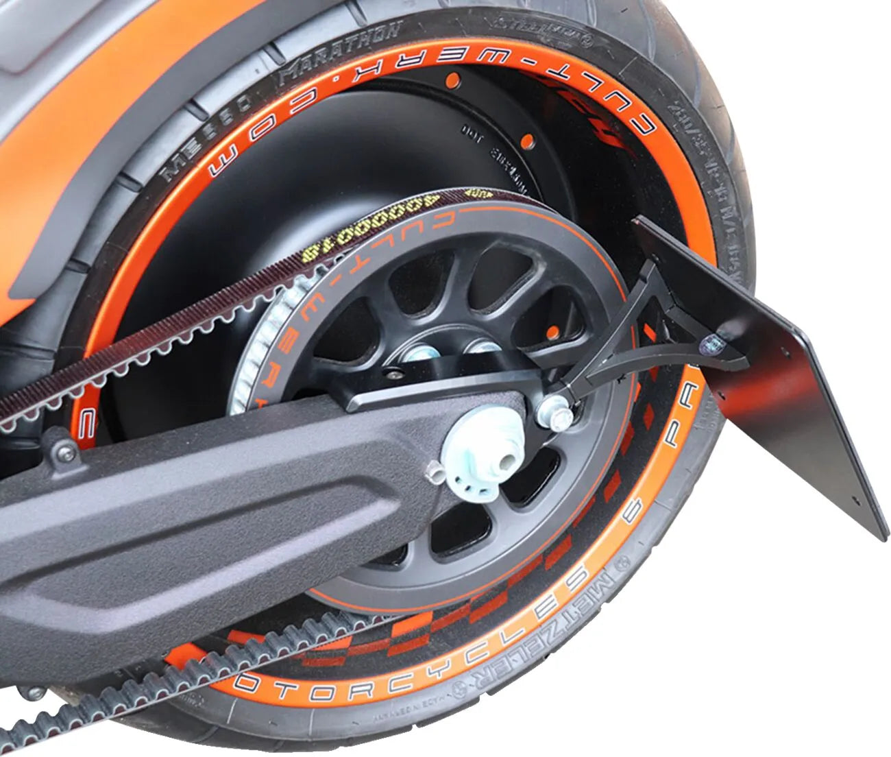 Cult Werk License Plate Holder With Led Light