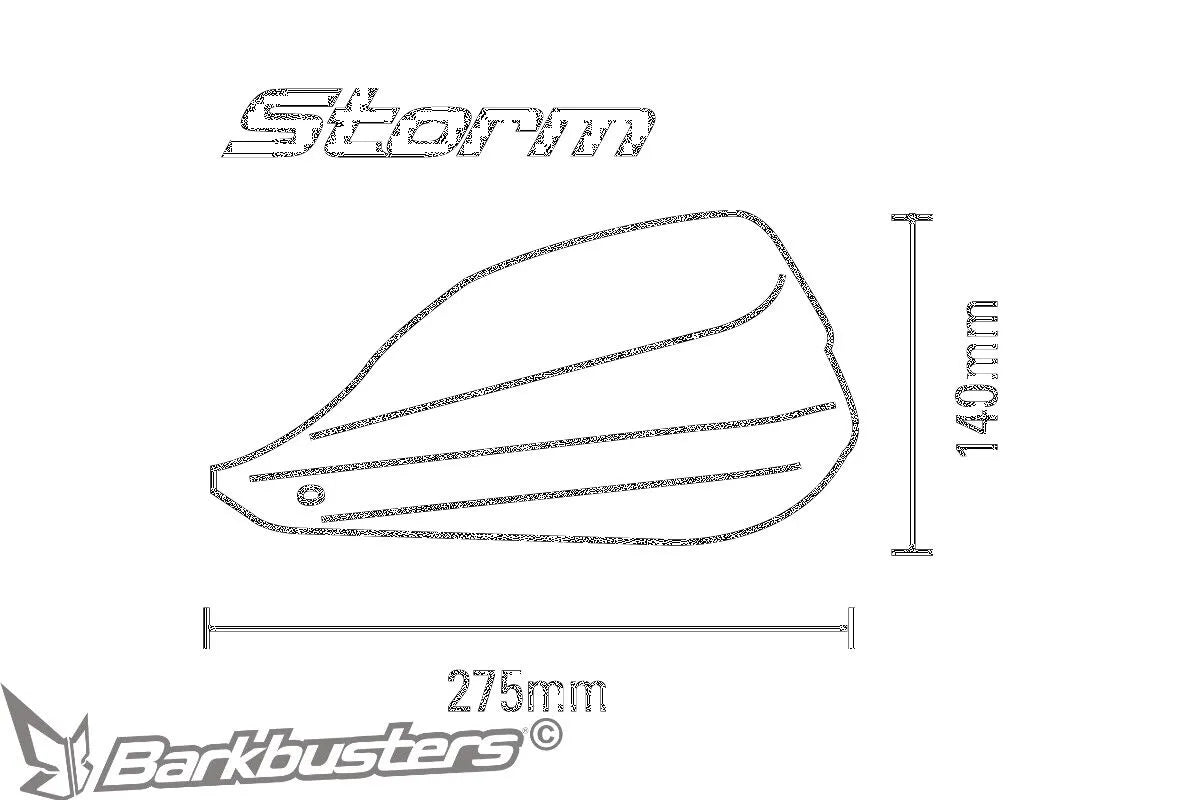 Barkbusters Storm Handguard - Weather Protection
