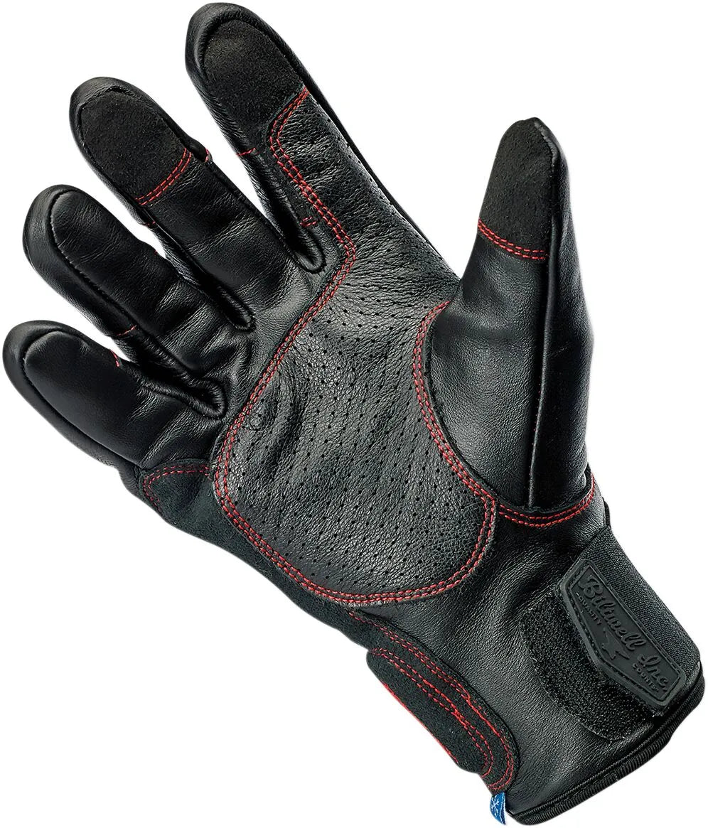 Biltwell Belden Gloves - Black/Red