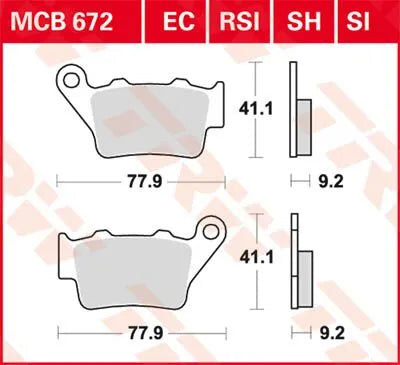 Trw Ec Series Ceramic Brake Pads
