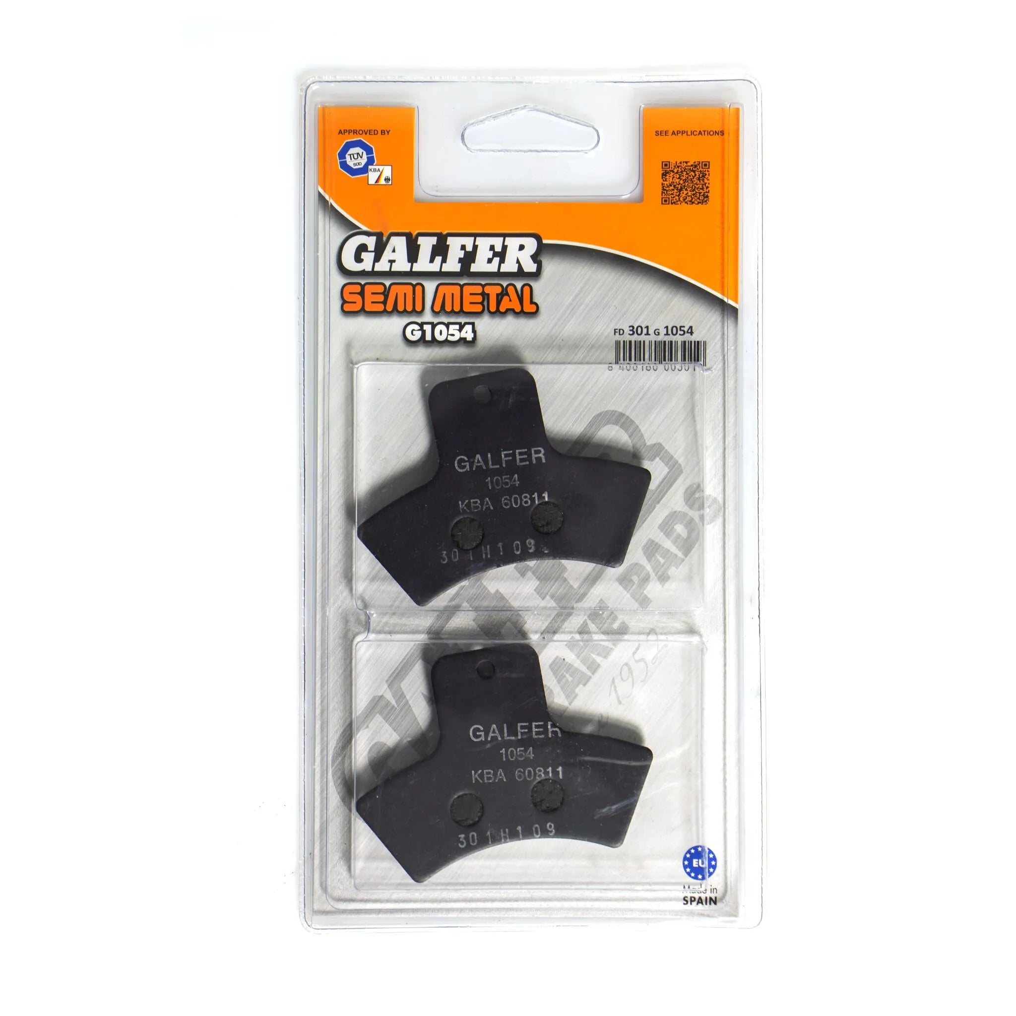 Galfer Semi-metallic Brake Pads For Oem Replacement
