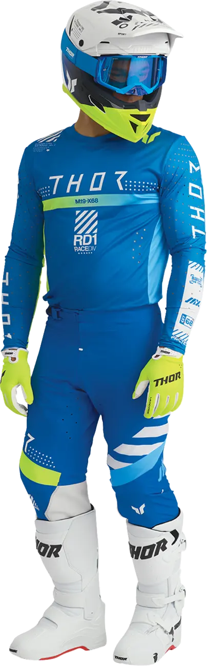 Thor Sportmode Synth Jersey - Blue/Yellow/White