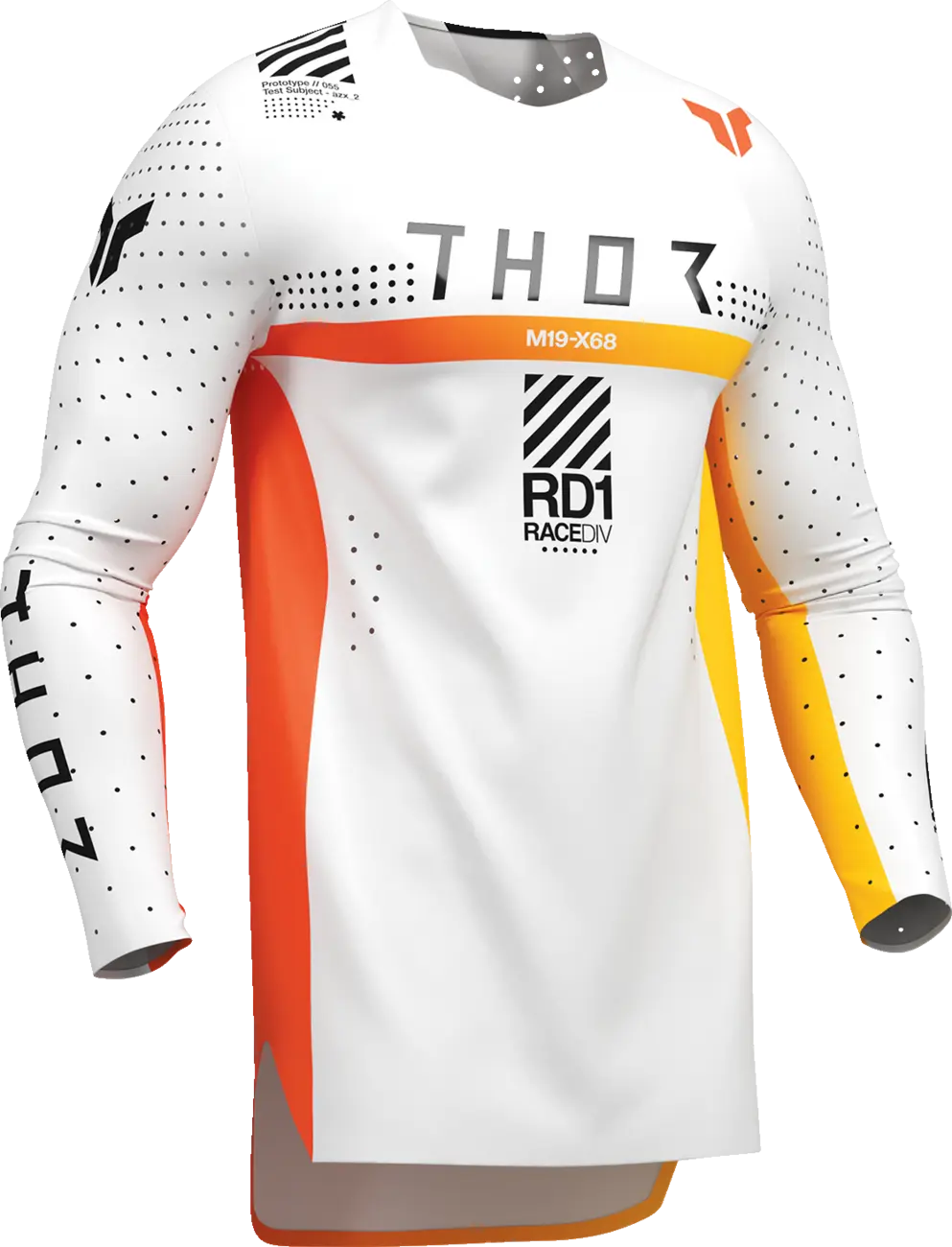 Thor Sportmode Synth Jersey - Black/Yellow/White/Orange