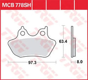 Trw Sh Series Sintered Rear Brake Pads