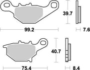 Moto-master Nitro Sintered Brake Pads For Mx/enduro