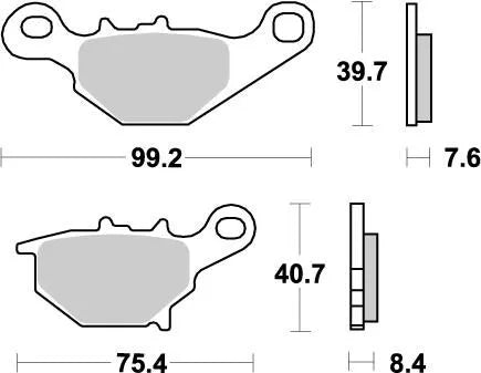Moto-master Nitro Sintered Brake Pads For Mx/enduro