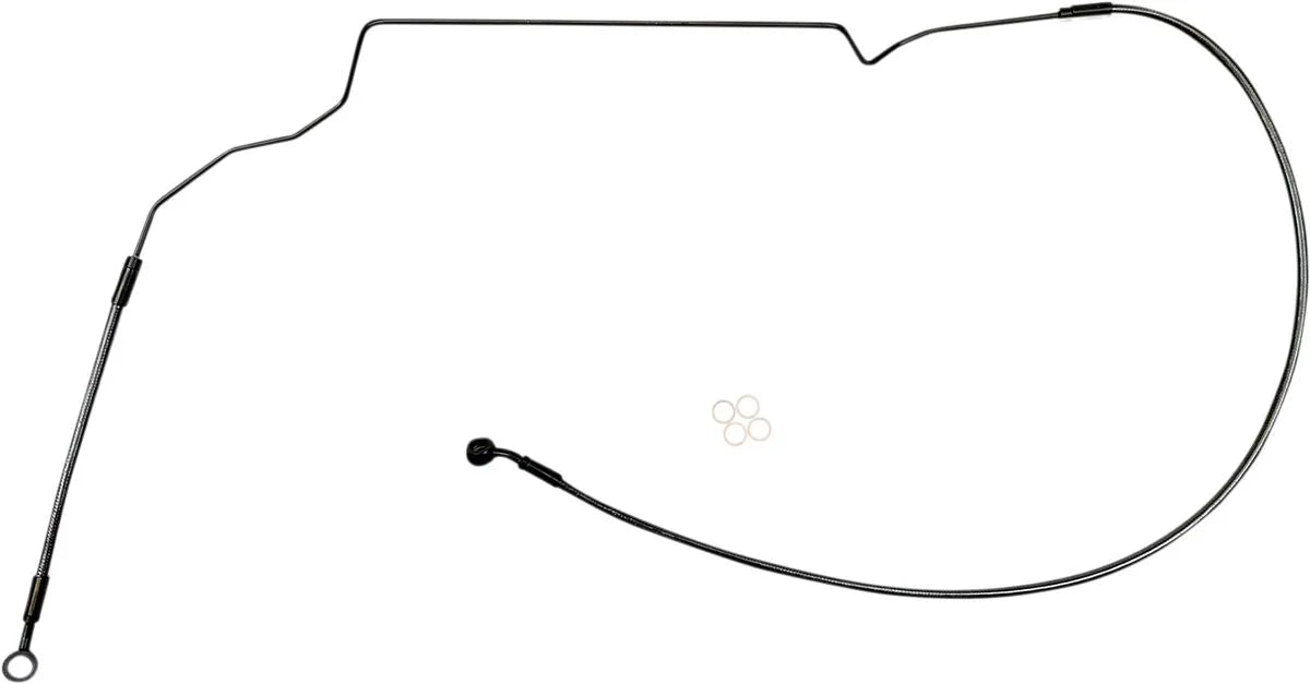 Magnum Shielding Braided Front Brake Line For Abs Systems