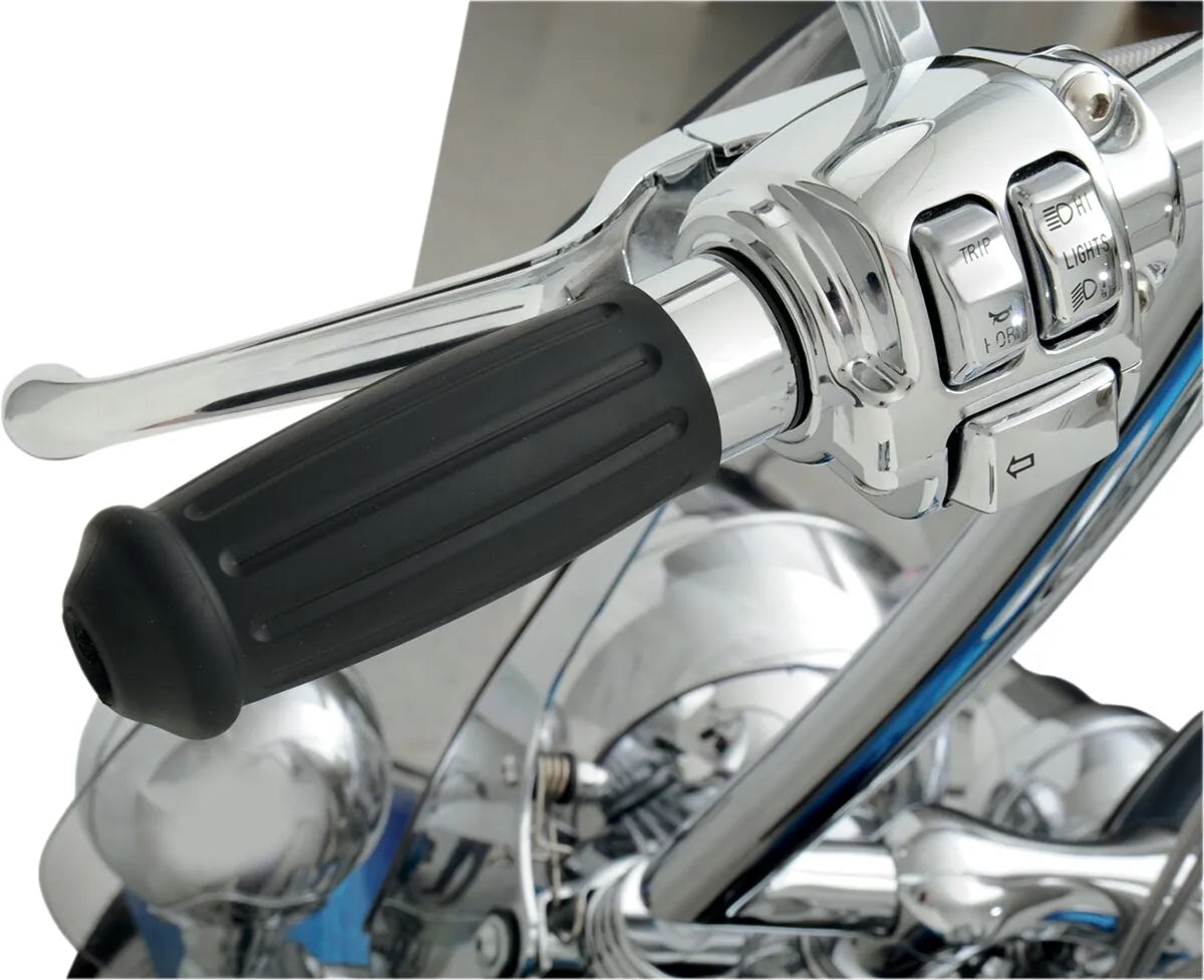 Drag Specialties Vintage Grips - Black, 1 Inch