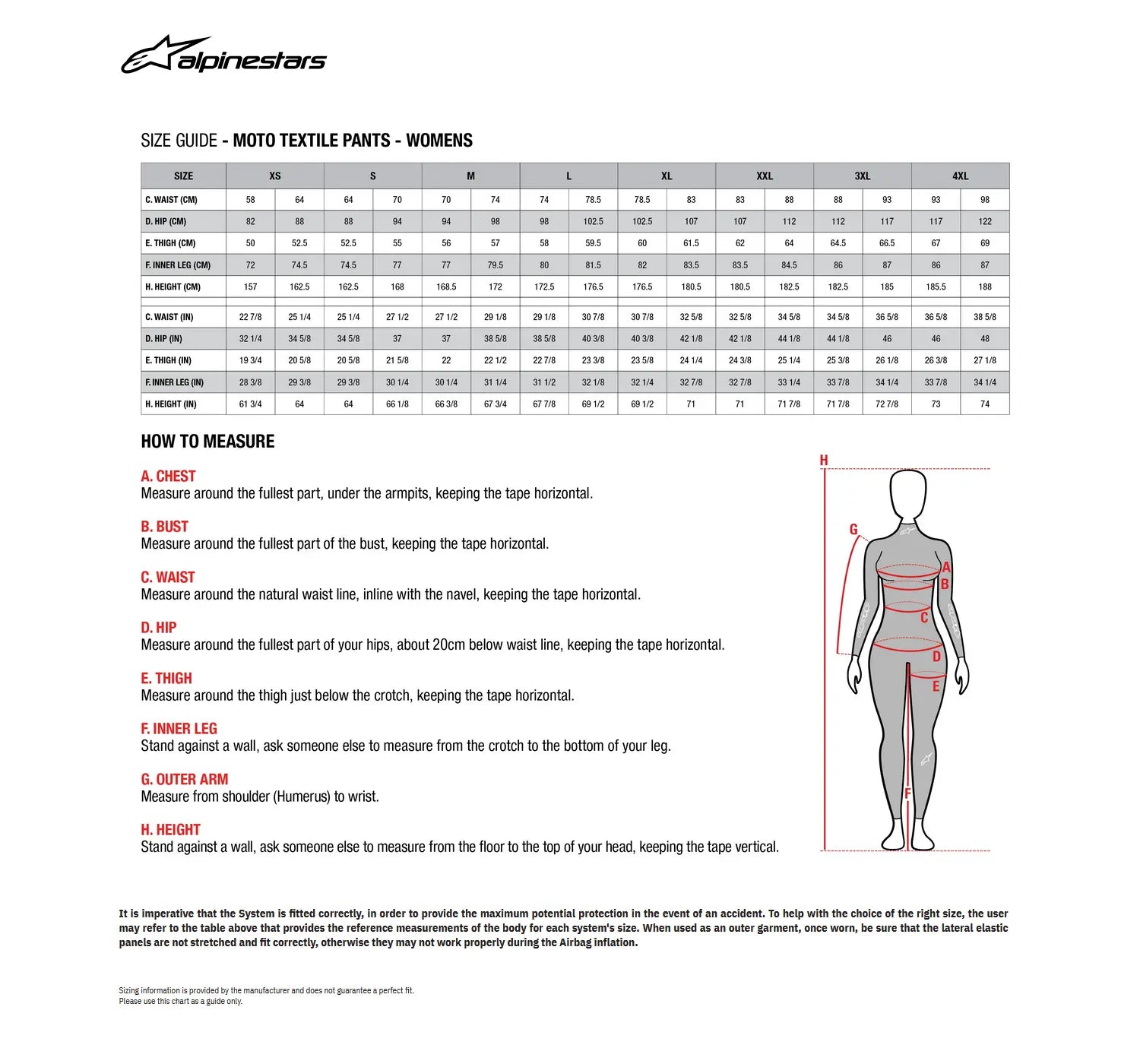 Alpinestars Stella Andes Air Drystar dame bukser - Sort