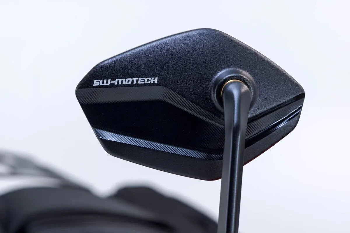 Sw-motech Bar End Mirrors - Black Aluminum