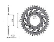 Sunstar Steel Rear Sprocket - 53 Tooth