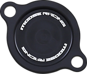 Moose Offroad Machined Oil Filter Cover - Black Anodized