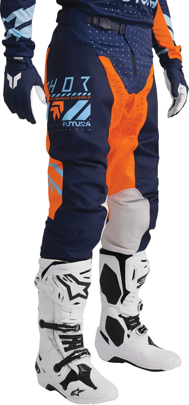 Thor Launchmode Futura Pants - Light Blue/Gray/Orange/Navy