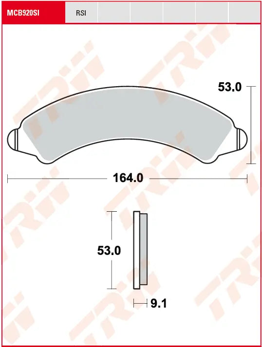 Trw Si Series Sintered Off-road Brake Pads
