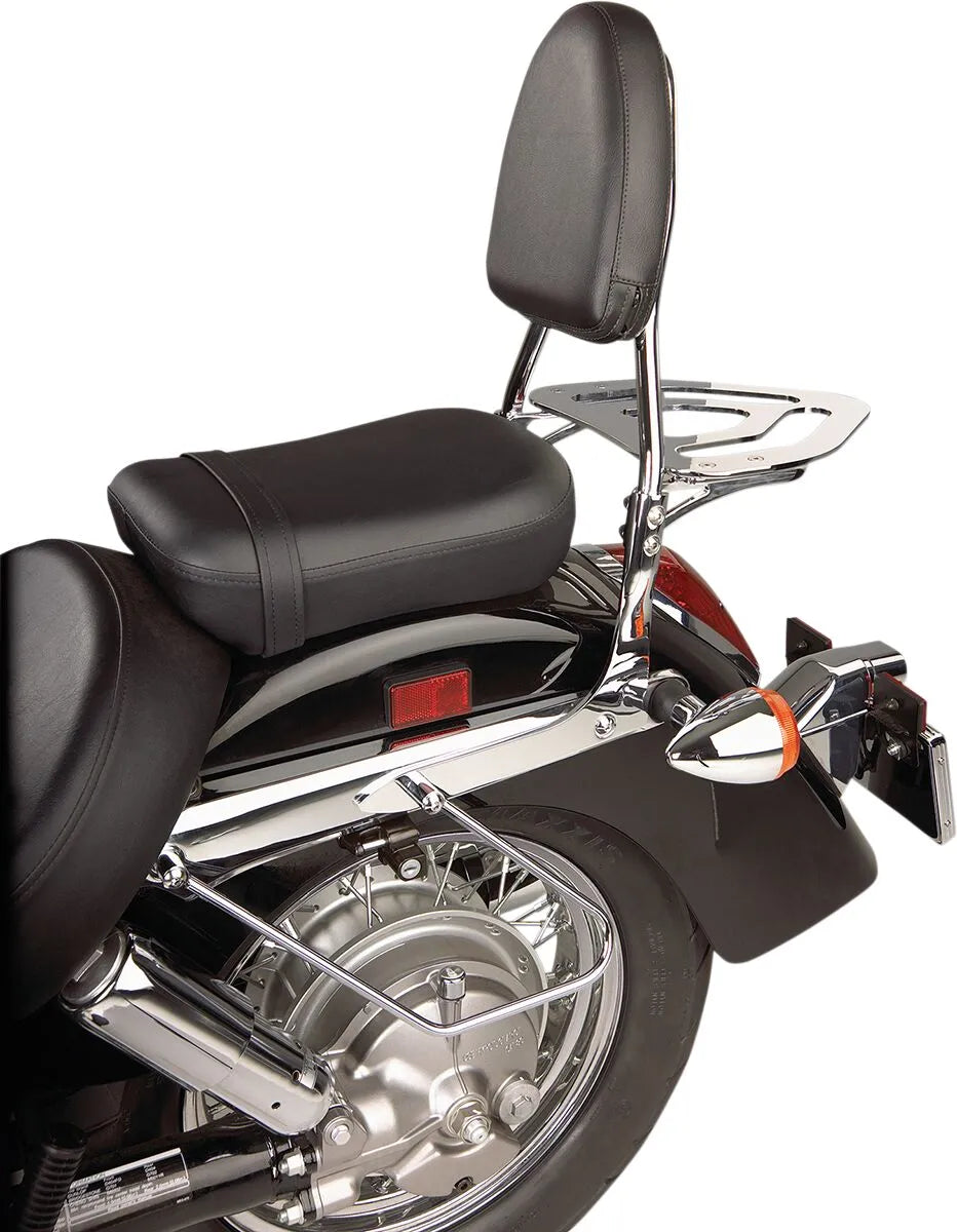 Show Chrome Sissy Bar Kit - Black & Chrome