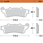 Moto-master Roadpro Sinter Brake Pad Rear