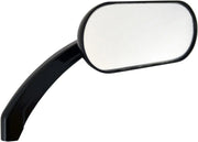 Drag Specialties Oval Mirror - Black, Gloss Finish