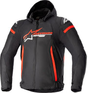 Alpinestars Zaca Waterproof Jacket For Motorcycle Riding - Black/White/Bright Red