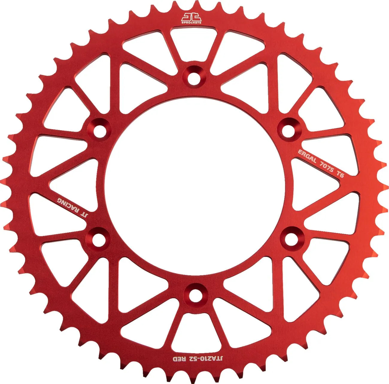 Jt Sprockets Rear Sprocket - 520 Chain, 52t, Red
