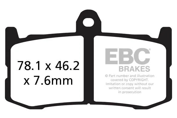 Ebc Gpfa Series Race Sintered Brake Pads For Race Track