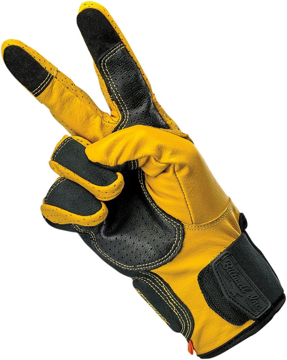 Biltwell Borrego Gloves - Black/Gold