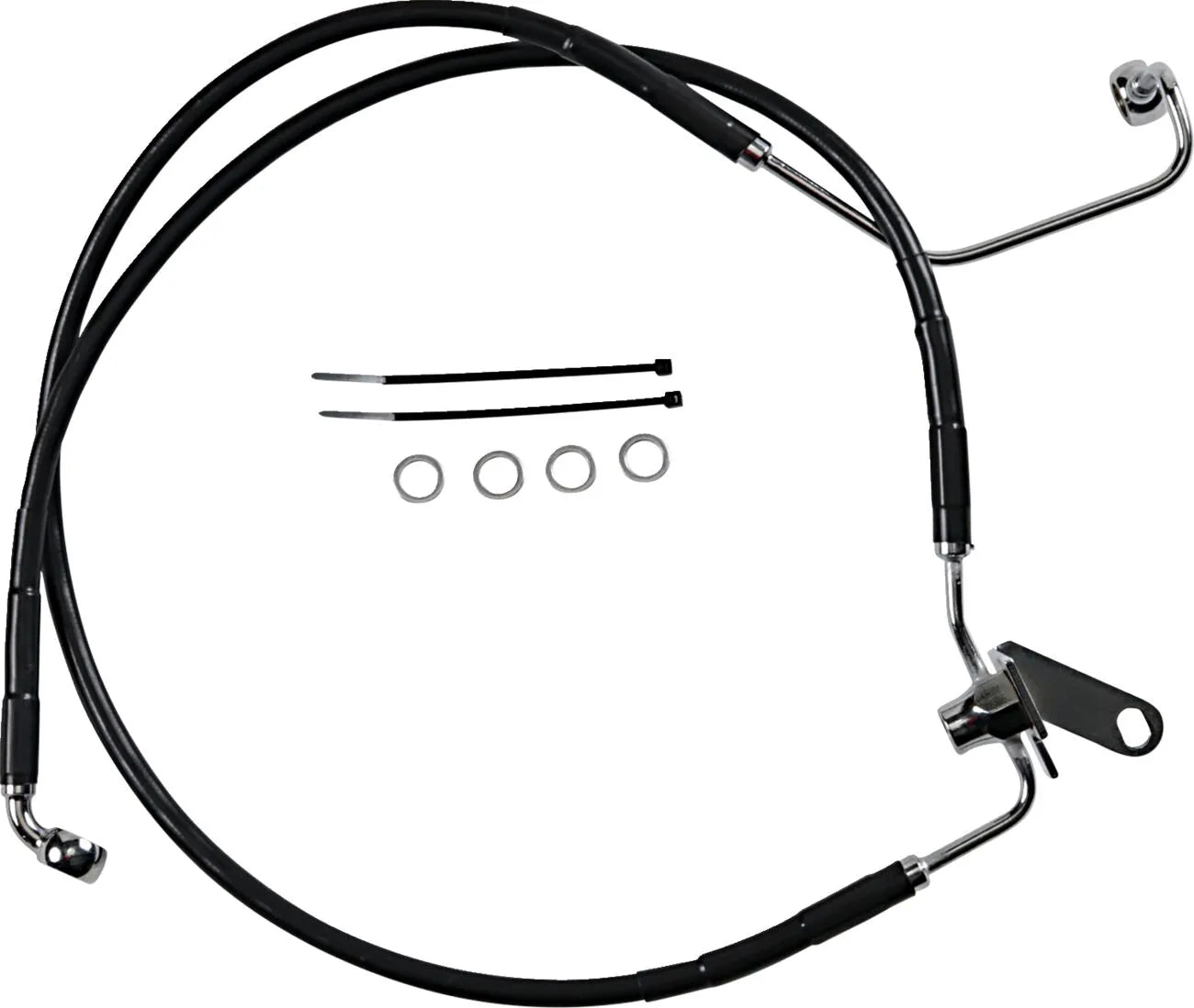 Drag Specialties Extended Brake Line Kit For Rear