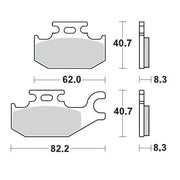 Moto-master Racing Brake Pads For Atv
