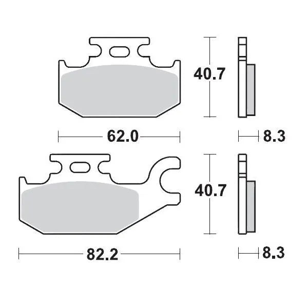 Moto-master Racing Brake Pads For Atv