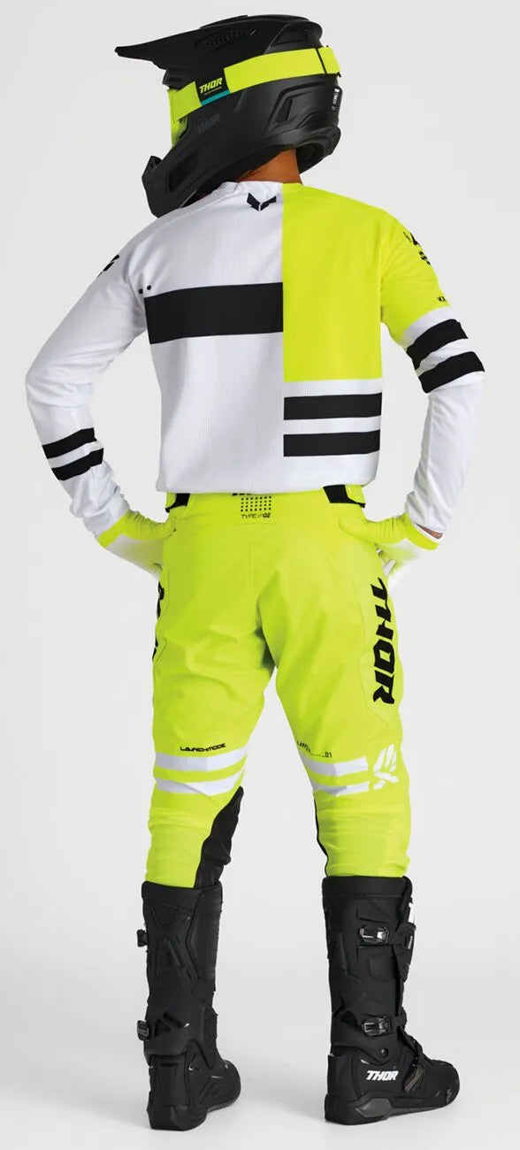 Thor Launchmode Dozer Jersey - Black/White/Acid/Fluorescent Yellow