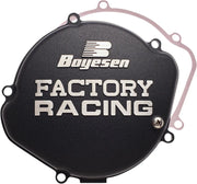 Boyesen Factory Clutch Cover - Black Anodized Aluminum