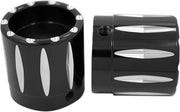 Avon Grips Front Axle Nut Cover - Black Anodized