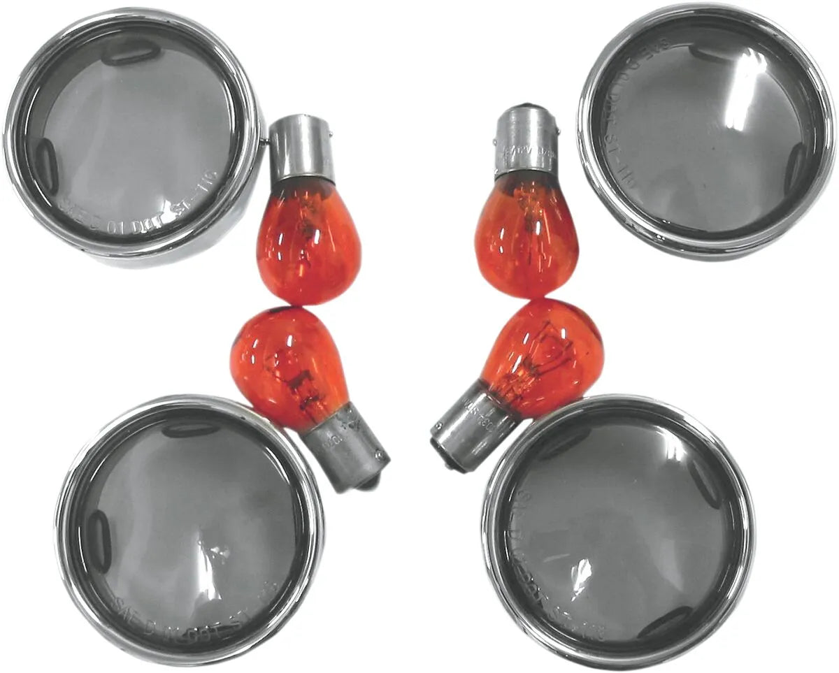 Drag Specialties Smoke Turn Signal Lens Kit