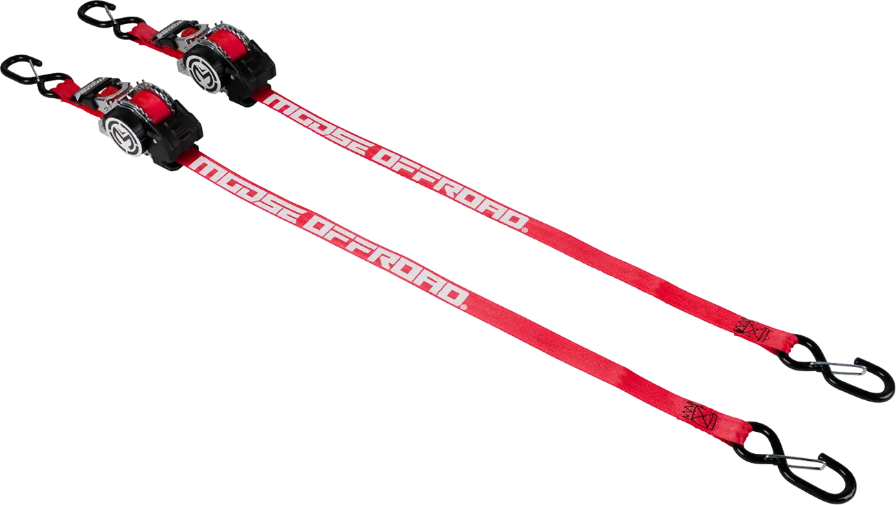 Moose Offroad Retractable Ratcheting Tie Down Straps