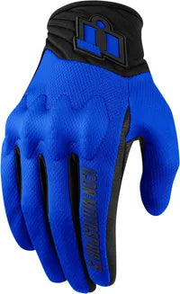 Icon Anthem 2 Ce™ Men's Motorcycle Gloves - Black/Blue