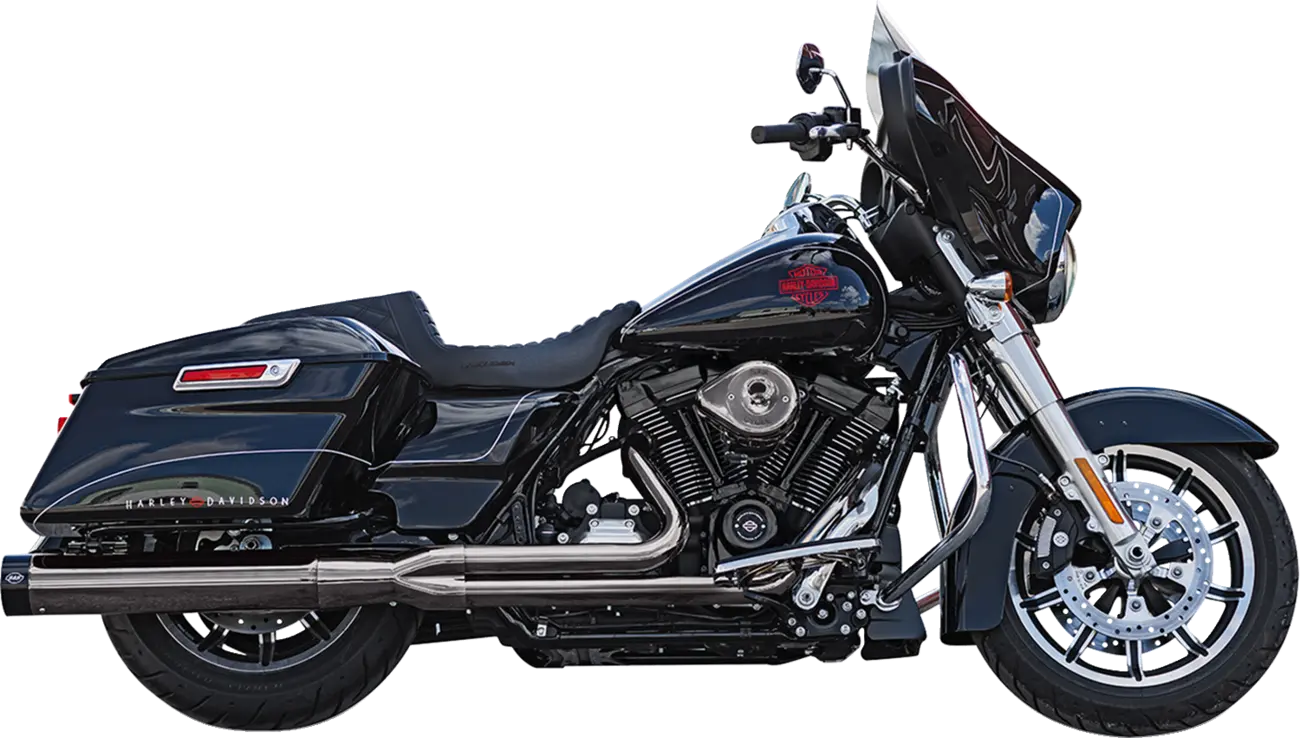 S&s Cycle 2-into-1 Sidewinder Exhaust System In Chrome