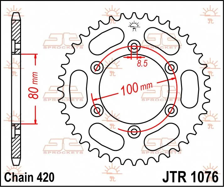 Jt Sprockets Steel Rear Sprocket 52t