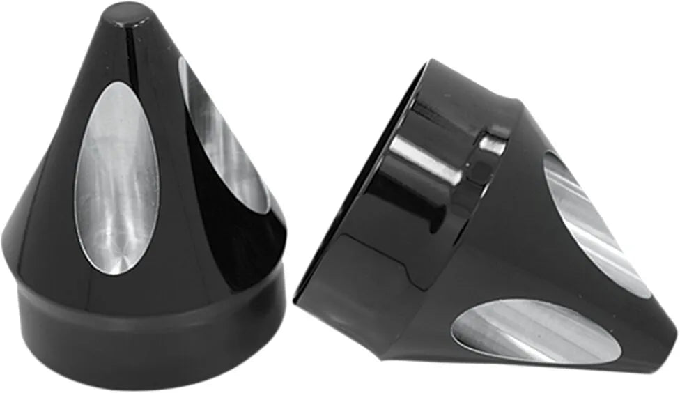 Avon Grips Front Axle Nut Cover - Black Anodized