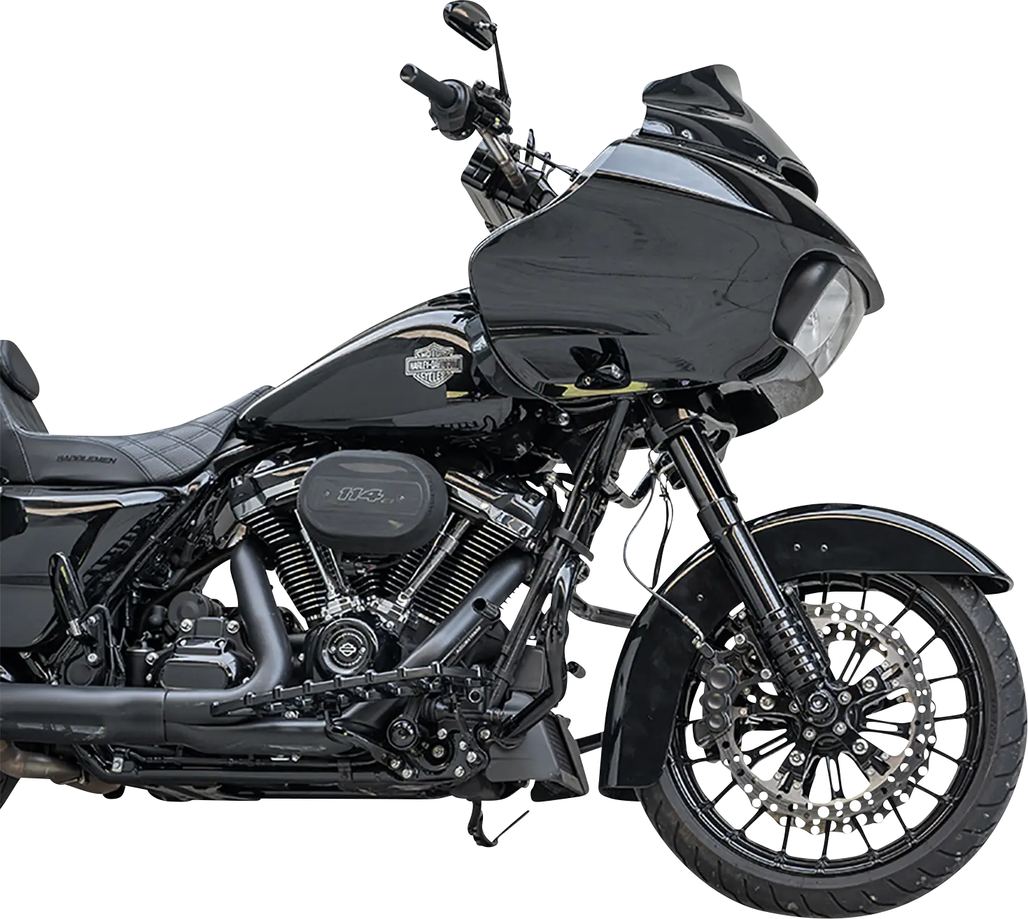 Arlen Ness Fork Tubes - Black, 49mm, 22.875"