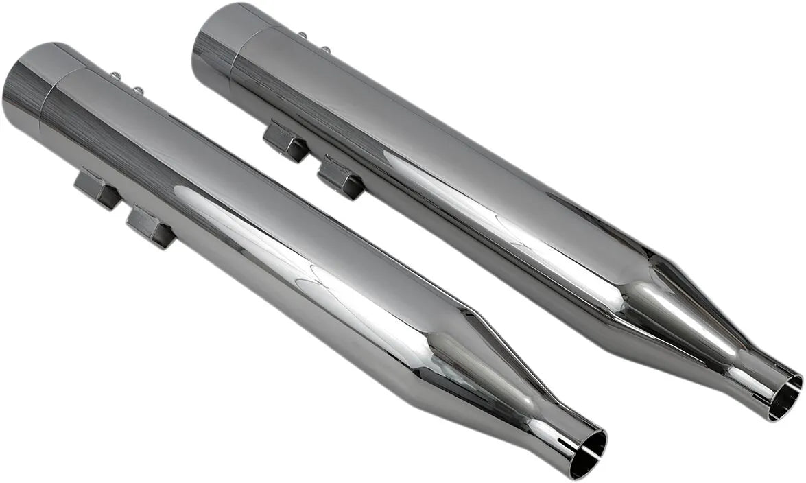 Bassani Xhaust Dnt Straight Can Slip-on Mufflers Chrome