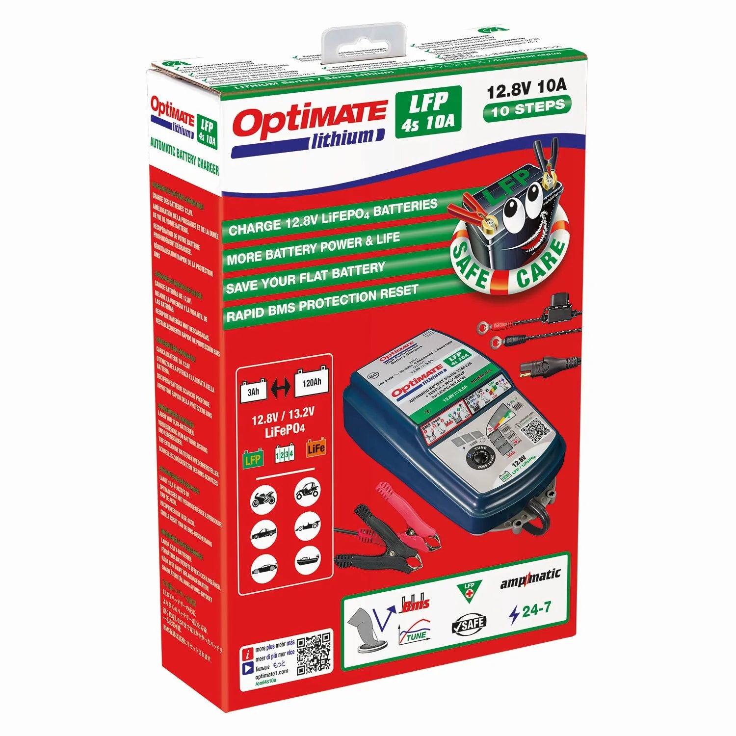 Tecmate Optimate Lithium Lfp 4s 10a Battery Charger