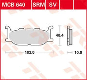 Trw Srm Series Sintered Scooter Brake Pads (Pair)