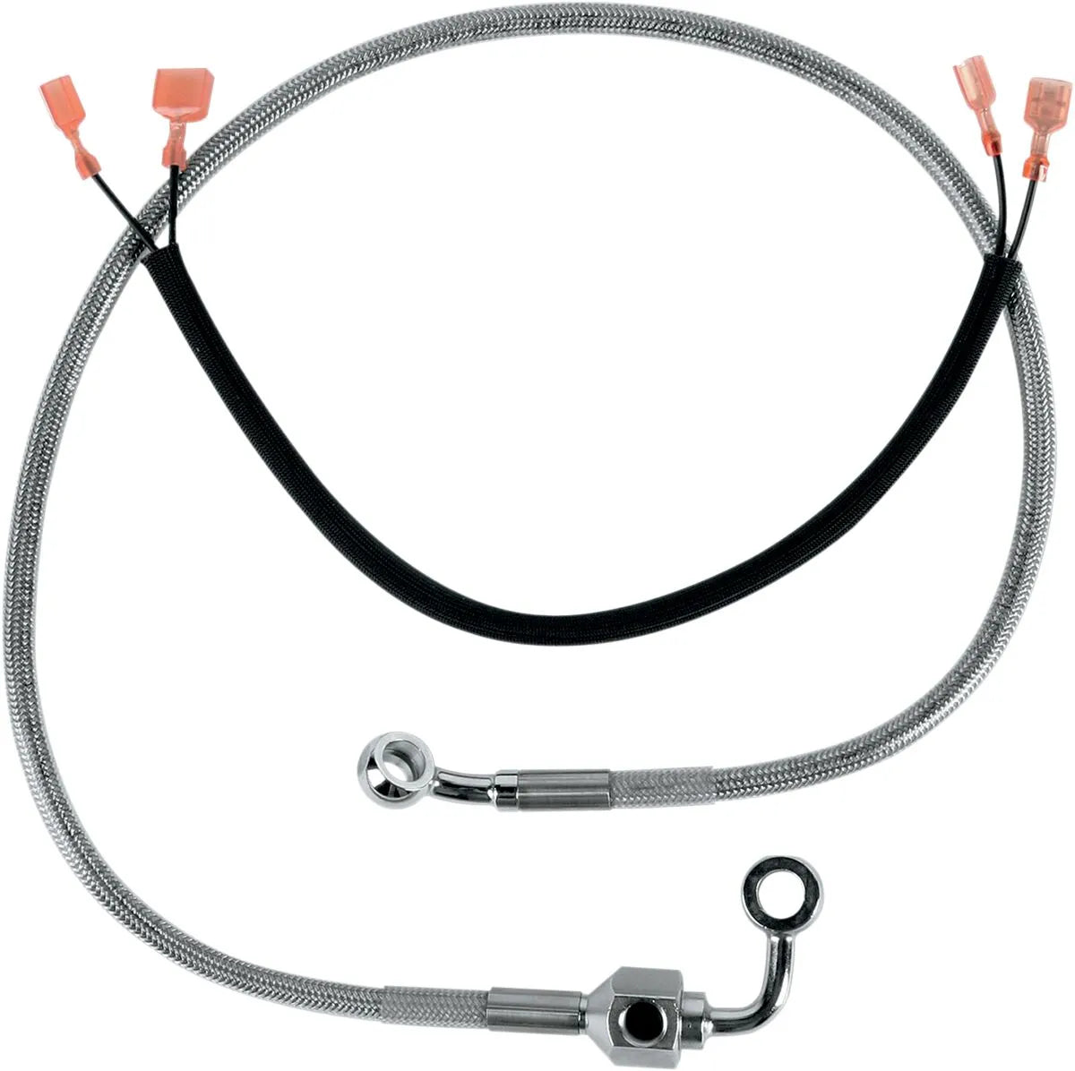 Drag Specialties Stainless Steel Rear Brake Line Kit