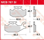 Trw Si Series Sintered Off-road Brake Pads Set