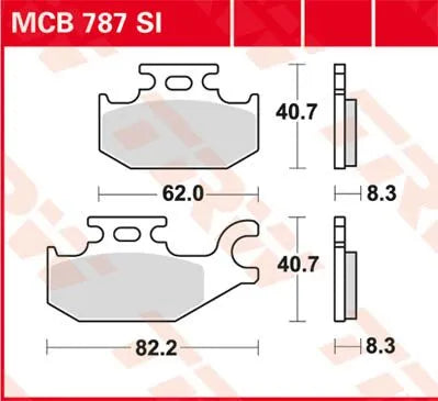 Trw Si Series Sintered Off-road Brake Pads Set