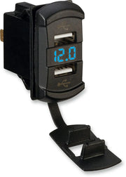 Moose Offroad Dual Usb Charger With Voltage Monitor