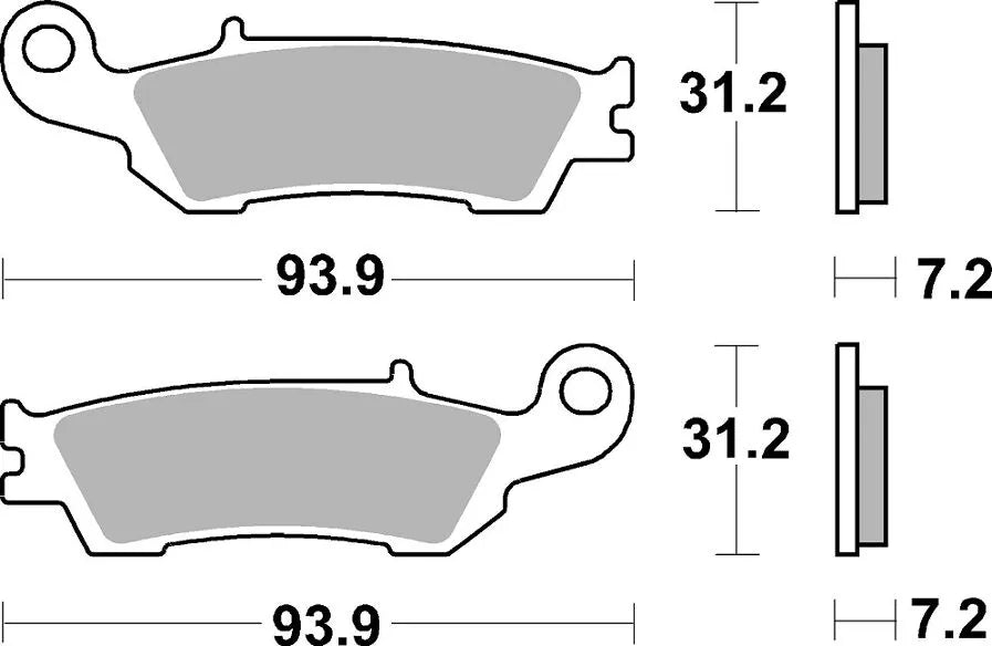 Sbs Rsi Offroad Racing Sintered Brake Pads