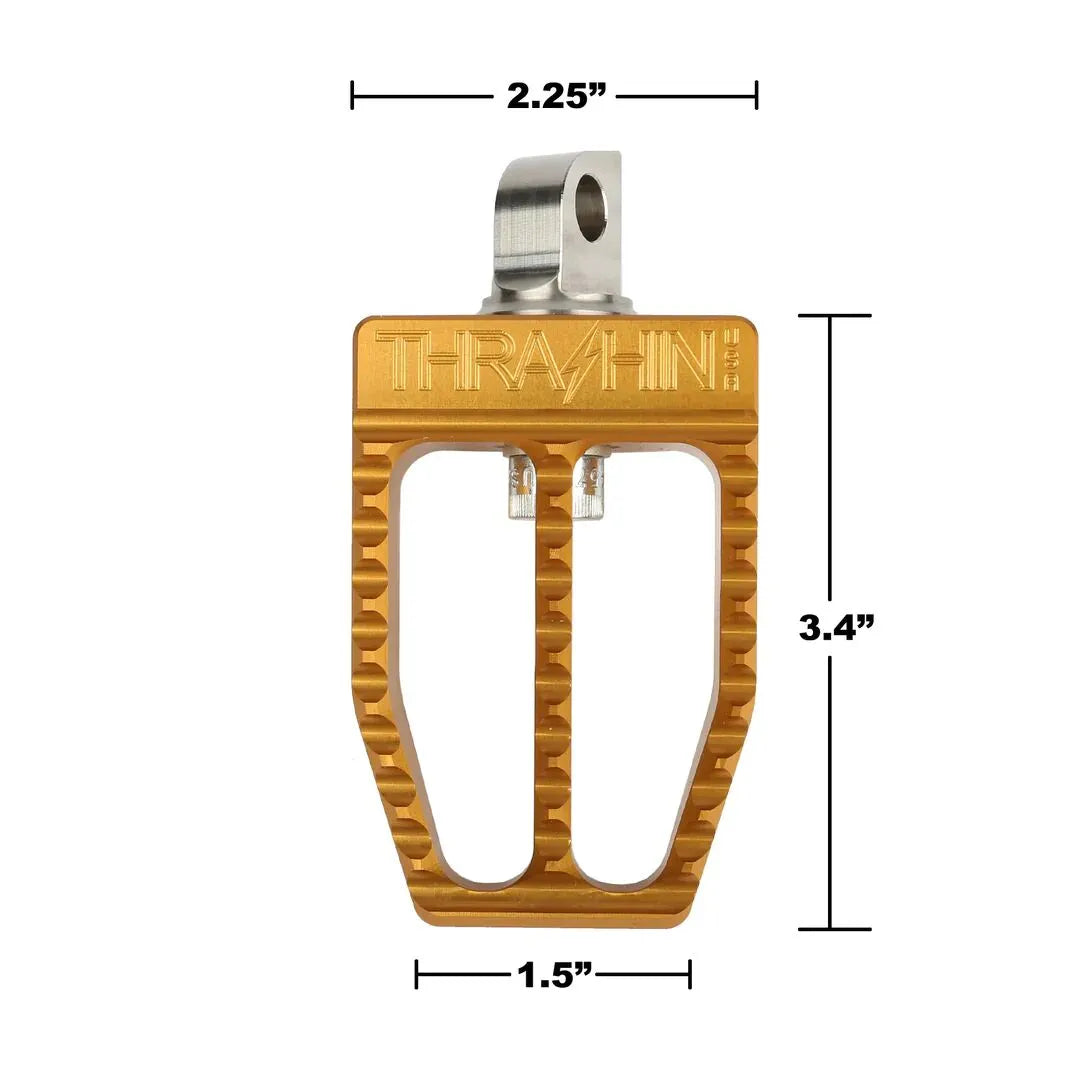 Thrashin Supply Co. Militant Foot Pegs - Chrome