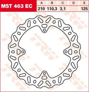 Trw Ec Cross Design Brake Rotor