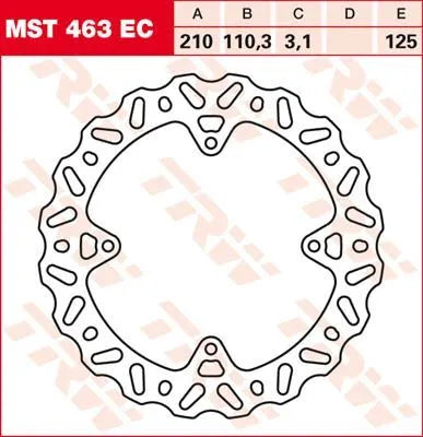 Trw Ec Cross Design Brake Rotor